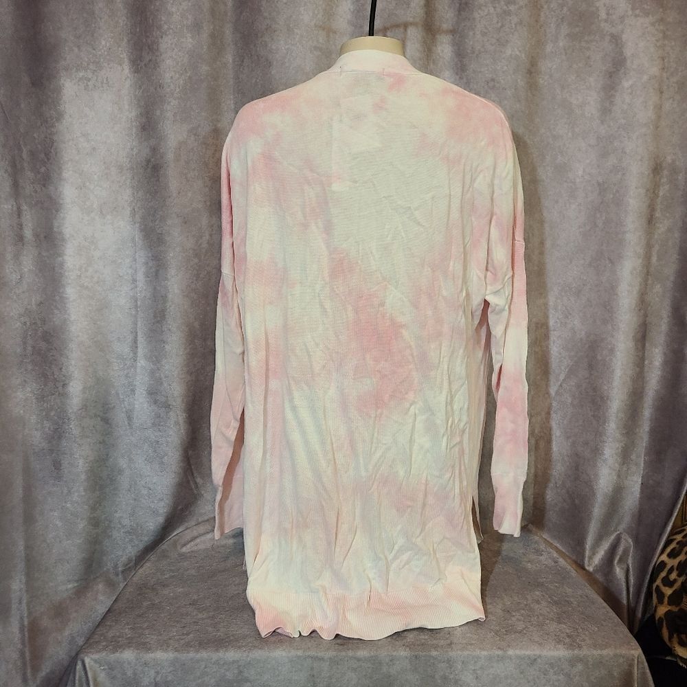 Sanctuary Easy Breezy Tie Dye Cardigan, Size Medium in Pink Sherbert Tie Dye‎ - Picture 4 of 7